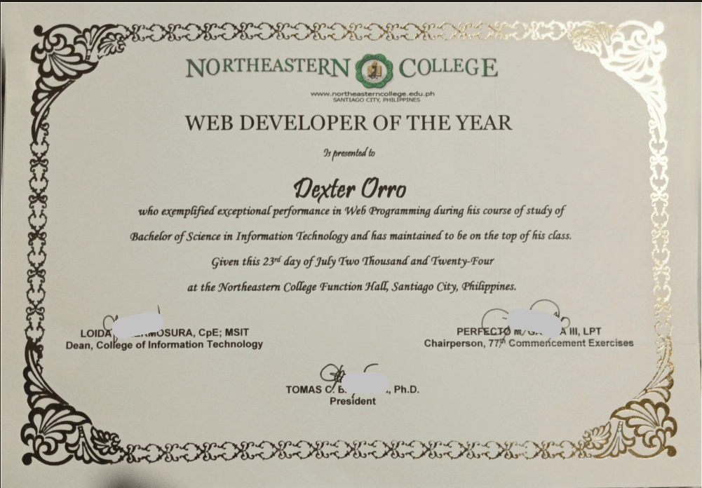 Web Development of the Year